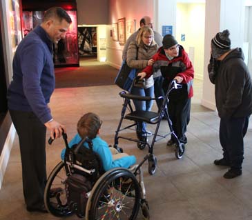 County Executive Marcus Molinaro and friends touring the sensory sensitive Franklin D. Roosevelt Presidential Library & Museum (February 2017)