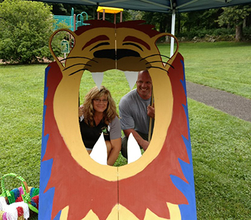 Sandy Washburn, and Gerrett Uhle of the Town of LaGrange Recreation Department were amazing hosts at Freedom Park, for the ThinkDIFFERENTLY Picnic! (August, 2017)