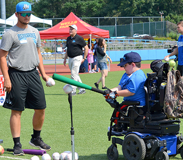 “The 3rd Annual Disability, Dream & Do Base Baseball camp, a ThinkDIFFERENTLY event, was held at Dutchess Stadium. Partnered with the Hudson Valley Renegades and the Dave Clark Foundation, this event gave participants a chance to learn the game from professional players and coaches!” (August, 2019)