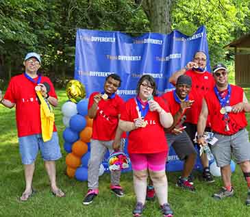 ThinkDIFFERENTLY Fitness & Field Day at Bowdoin Park was a big success! Hundreds came from around the county to participate in the field games, visit the nutrition stations & collect information from our community providers! All participants went home with a finisher medal and a delicious bagged lunch! (7/2021)