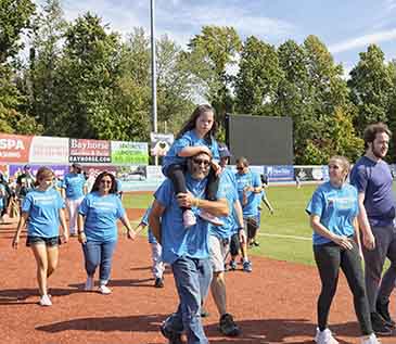 The Down Syndrome Association of the Hudson Valley hosted the 2021 Buddy Walk at Dutchess Stadium! ThinkDIFFERENTLY created a pumpkin decorating station for participants to visit throughout the walk. The Buddy Walk is an annual event used to help support education and awareness of Down syndrome. (10/2021)