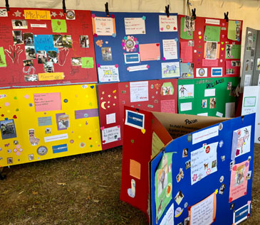 Cornell Cooperative Extension’s Flourishing Farmers created posters to highlight what they do and what they are learning in the 4H program. There are about 15-20 youth who participate in the program.